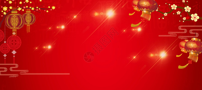 春节红素材红色新年背景设计图片