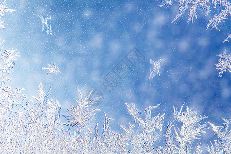 白色圣诞节唯美雪花背景设计图片