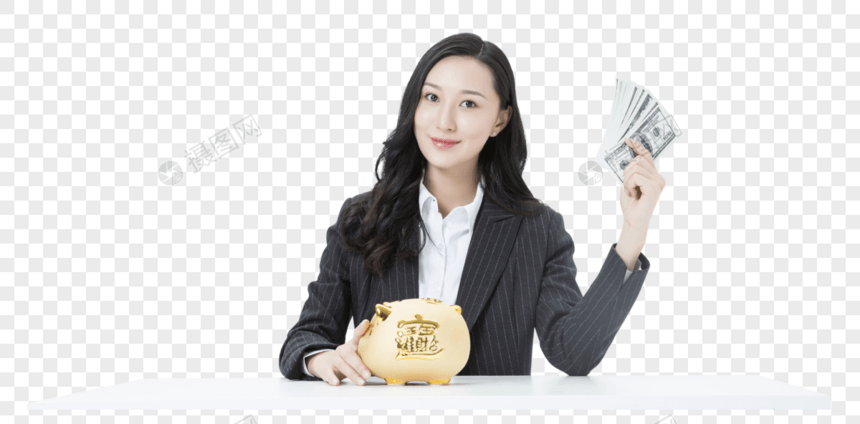 商务女性金融理财图片