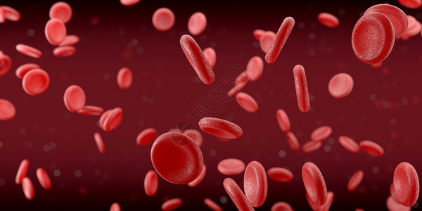 血液流动血红细胞场景设计图片
