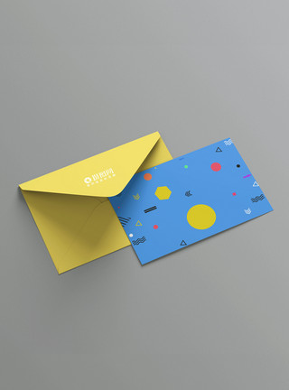 信封封口素材彩色信封卡片模板
