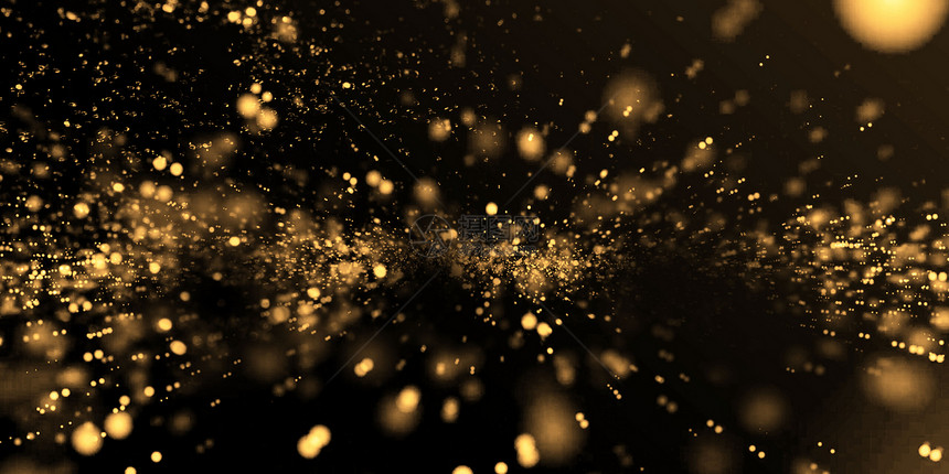 黑金粒子背景图片
