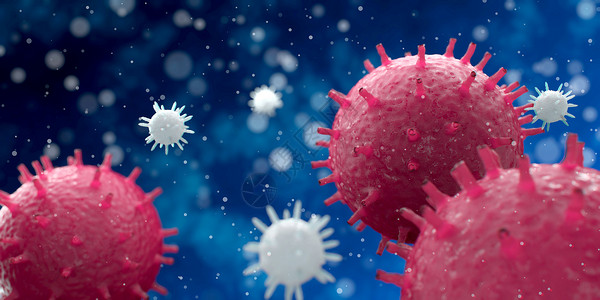 抗癌素材细菌病毒场景设计图片