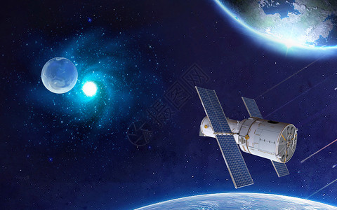 太空站航天科技探索高清图片