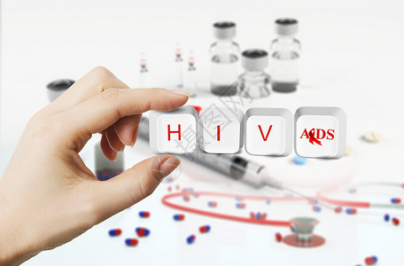 HIV病毒预防艾滋病设计图片