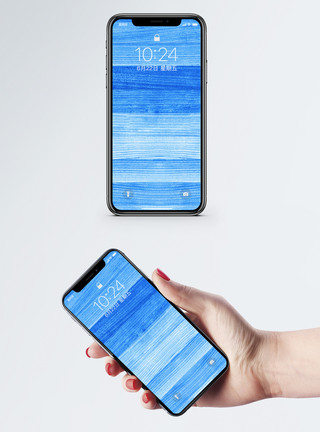 木纹高清素材蓝色木纹背景手机壁纸模板