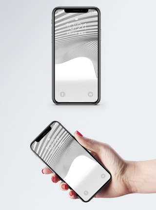 白色立体背景抽象建筑背景手机壁纸模板