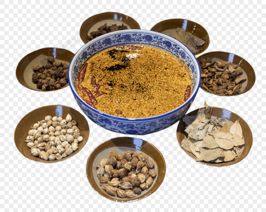 中国特色美食火锅调料图片