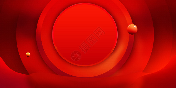 红圆椒红色电商风设计图片