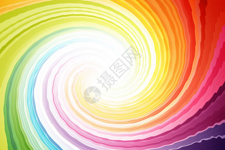 彩虹色波浪图七彩漩涡设计图片