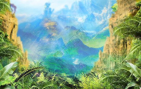 奇幻丛林梦幻森林设计图片