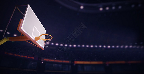 灯光篮球场国际篮球日设计图片