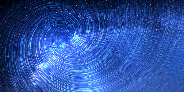 太空隧道蓝色旋转星空设计图片