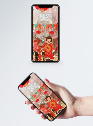 中国风banner新年手机壁纸模板