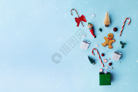 圣诞泰迪熊圣诞节背景设计图片
