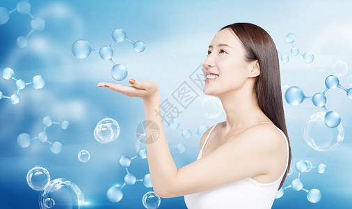 水分子素材美容补水设计图片