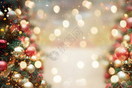 雪花装饰圣诞快乐设计图片