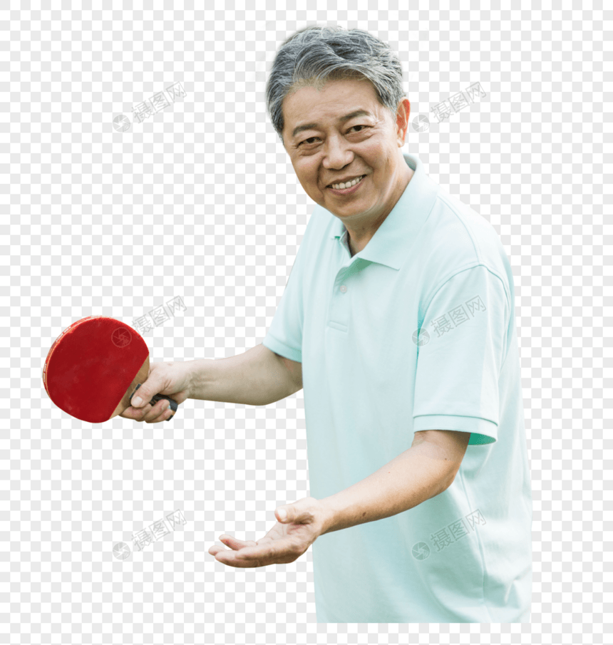 老年人锻炼乒乓球图片