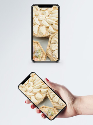 新年食物饺子手机壁纸模板