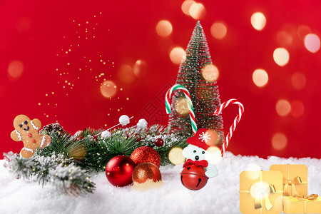 银色圣诞树圣诞背景设计图片