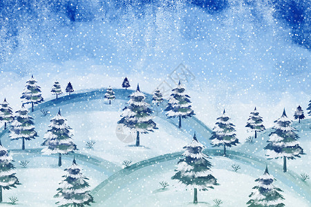 二十四小节唯美冬至雪景图片