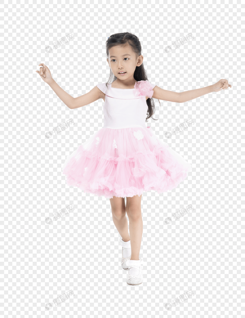 跳舞的小女孩图片