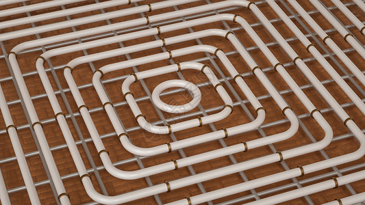 污水管地暖管设计图片