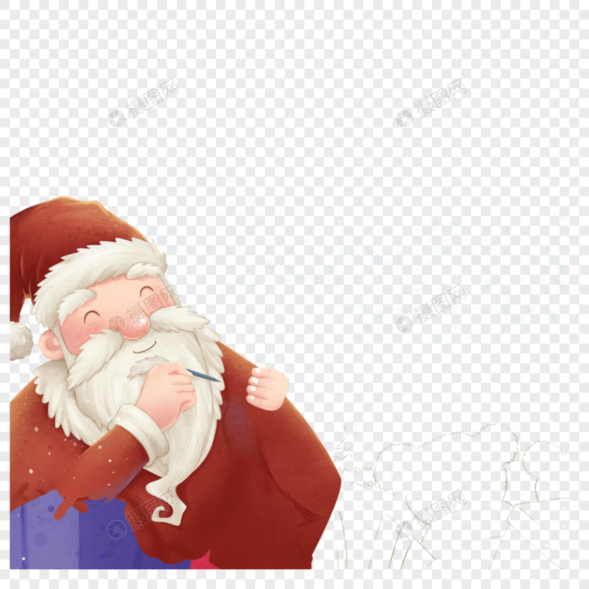 可爱圣诞老人图片