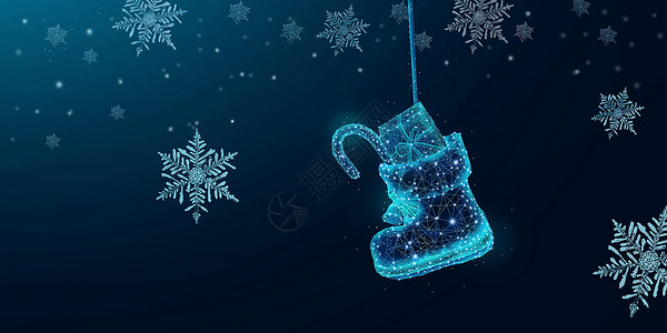 创意平安夜素材圣诞鞋子设计图片
