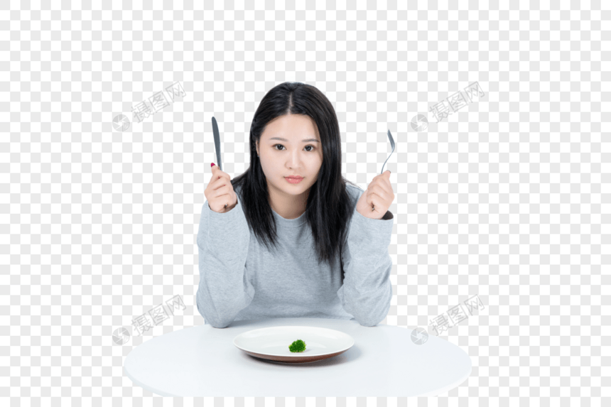 胖女生节食图片