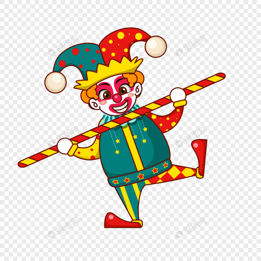 小丑表演图片