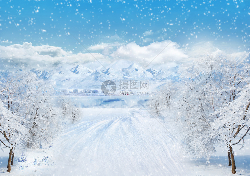 冬季雪景图片