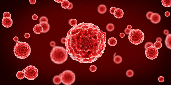 红色健康素材细胞设计图片