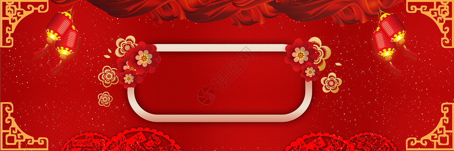 大花朵素材春节喜庆场景设计图片