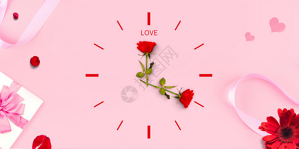 玫瑰与爱情人节设计图片