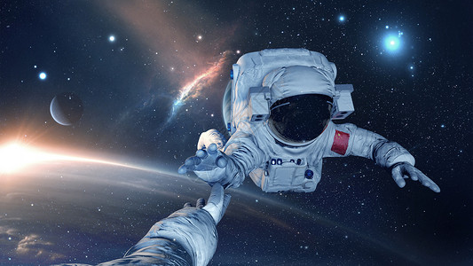 太空宇航员太空行走者高清图片