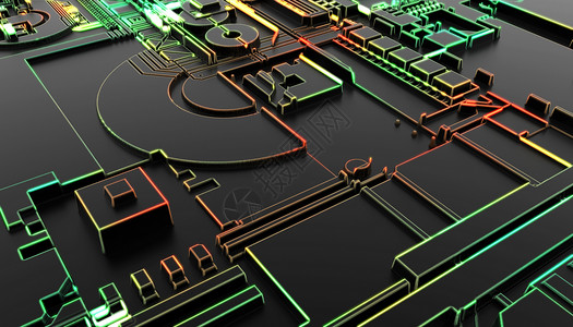 抽象电路空间高清图片