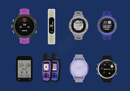 产品销量分析表手表电子产品插画