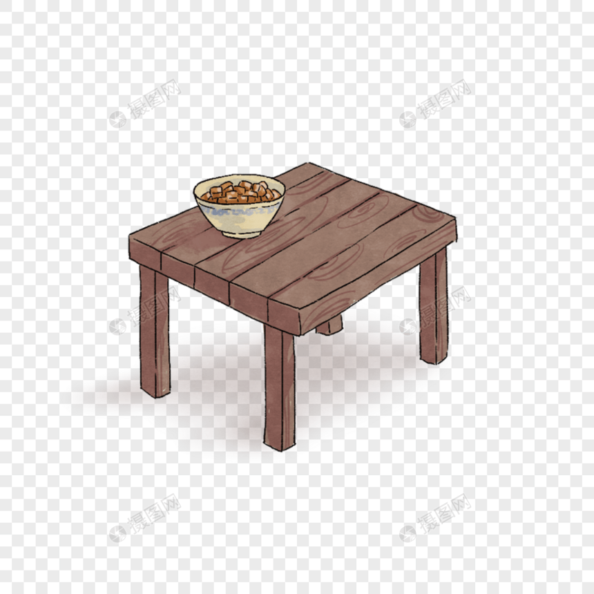 桌子上的一碗肉图片