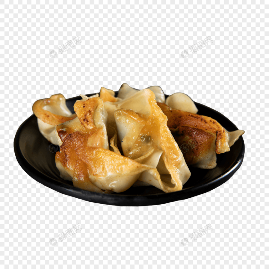 煎饺子图片