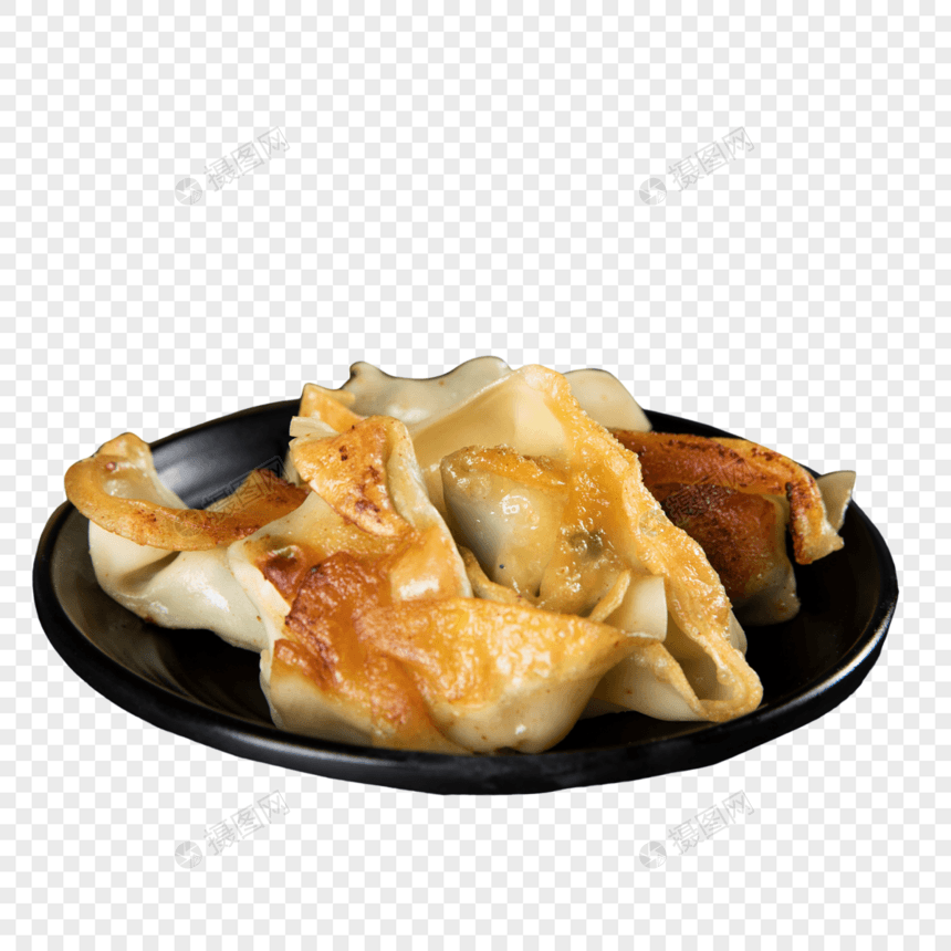 煎饺子图片