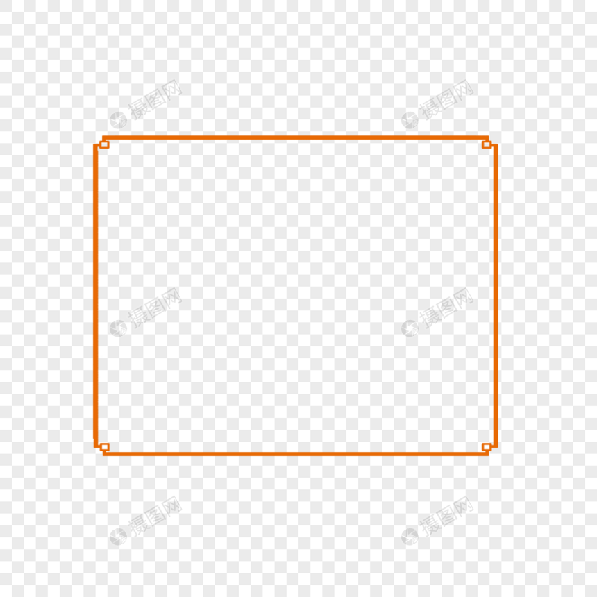 橙色边框图片