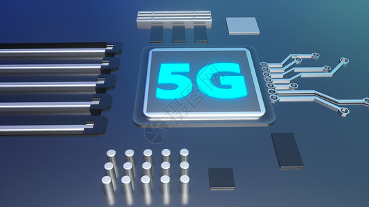 5G科技芯片背景图片