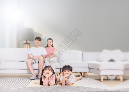 儿童地毯家人设计图片