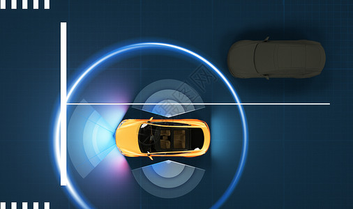 车辆扫描无人驾驶场景设计图片