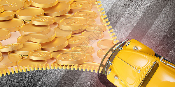黄色斑马线汽车经济设计图片