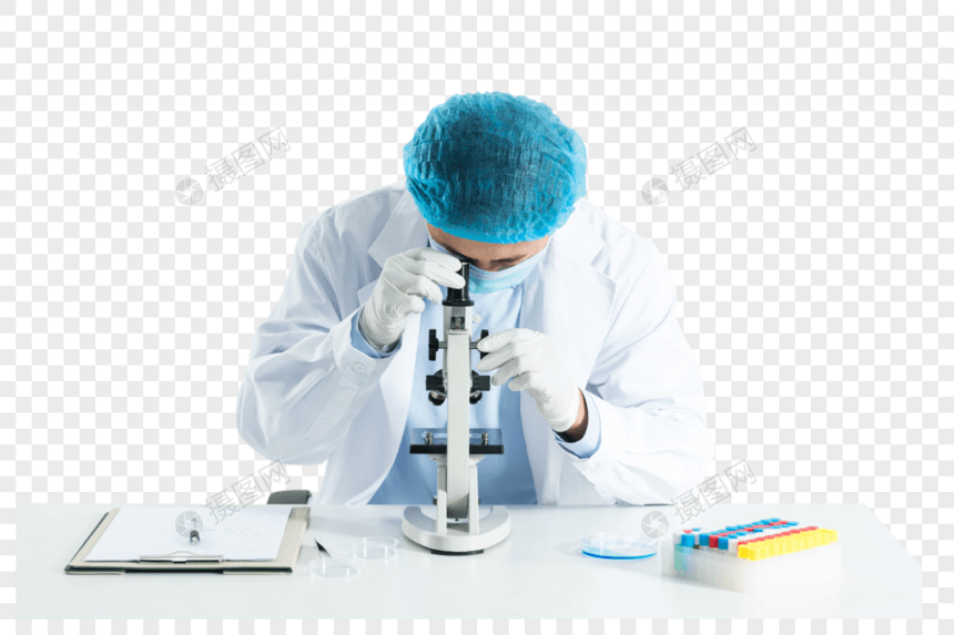 医疗研究使用显微镜图片