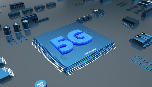 5G科技芯片背景图片