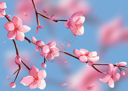 樱花背景图片