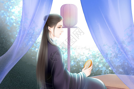 西域美人夜亭美人插画